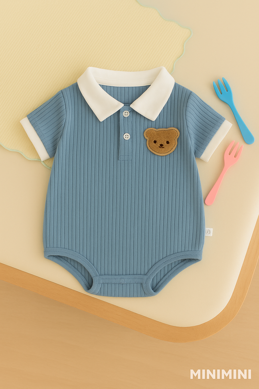 MINIMINI Polobeer™ – Rompers met Teddy Patch