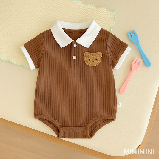 MINIMINI Polobeer™ – Rompers met Teddy Patch