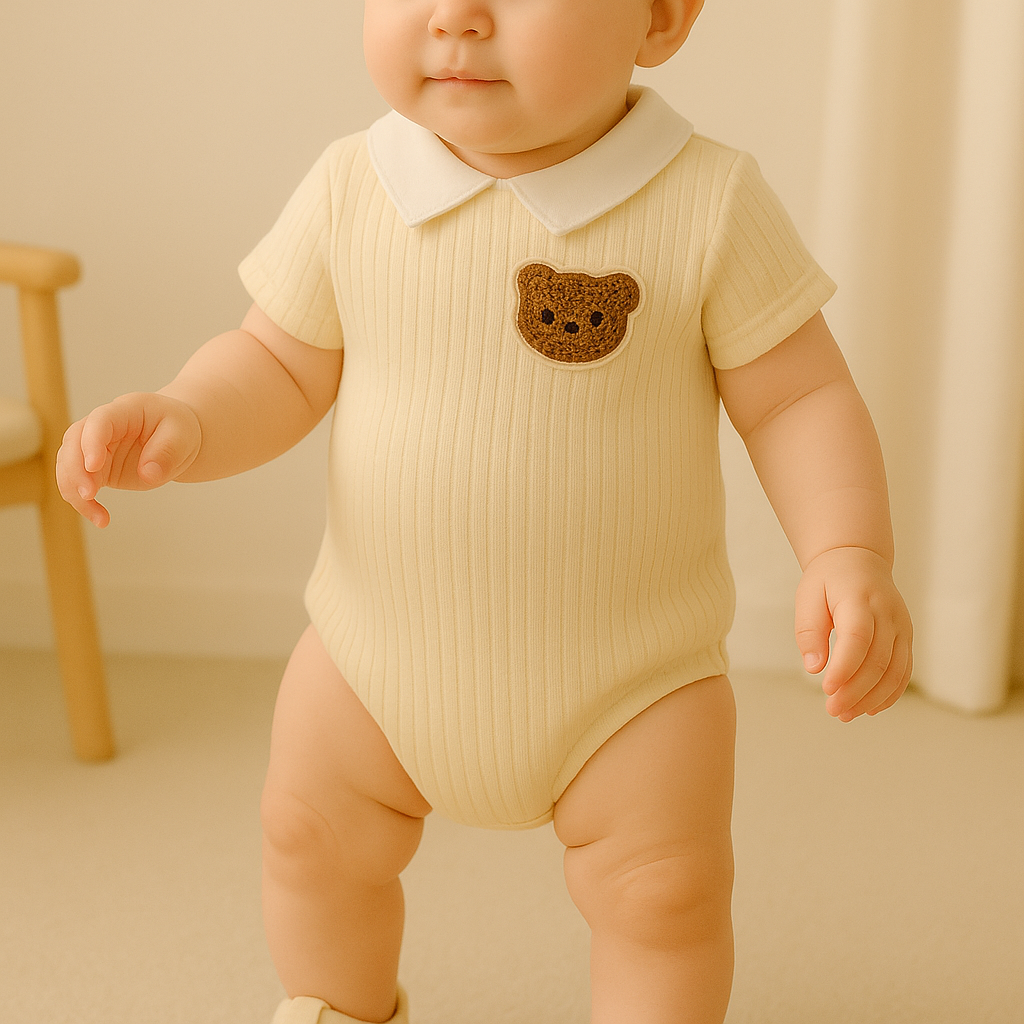MINIMINI Polobeer™ – Rompers met Teddy Patch